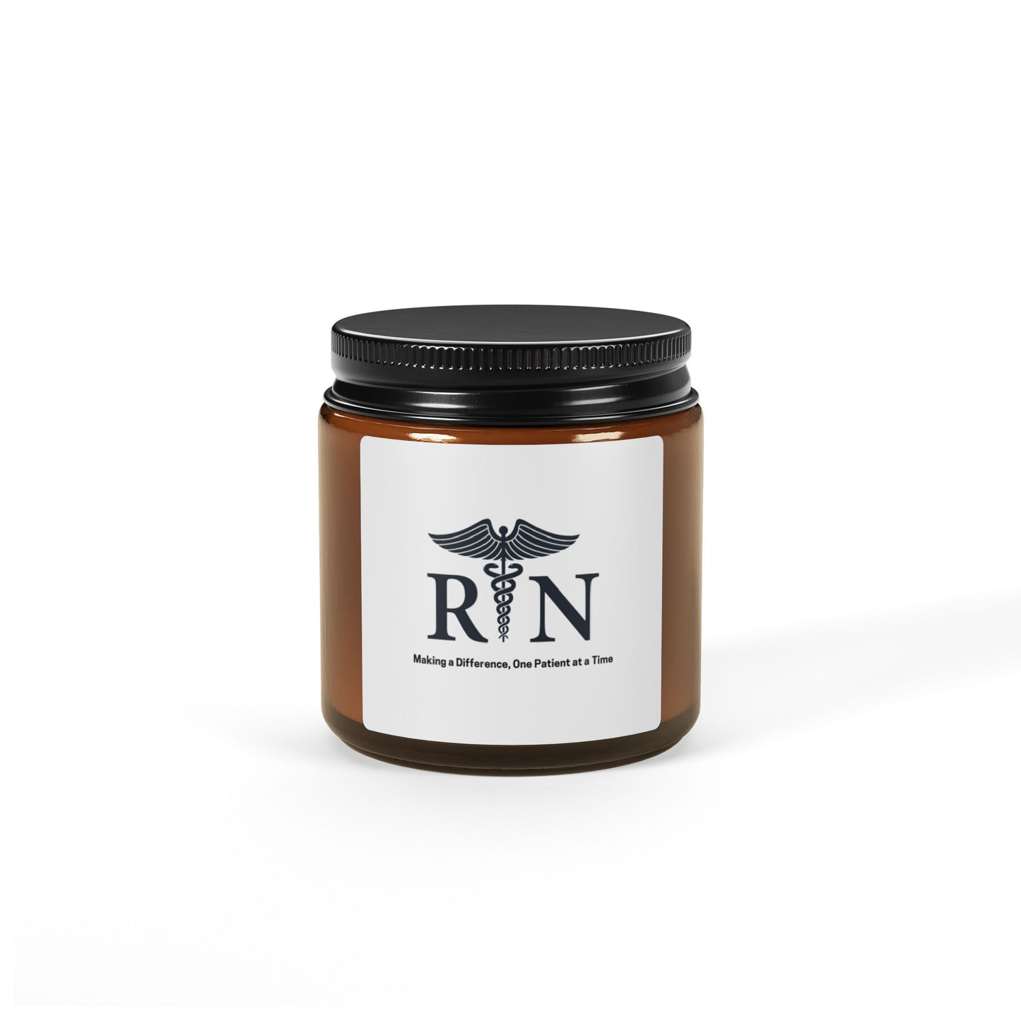 RN-Scented Soy Candle (Multi-Size, Amber Jar)