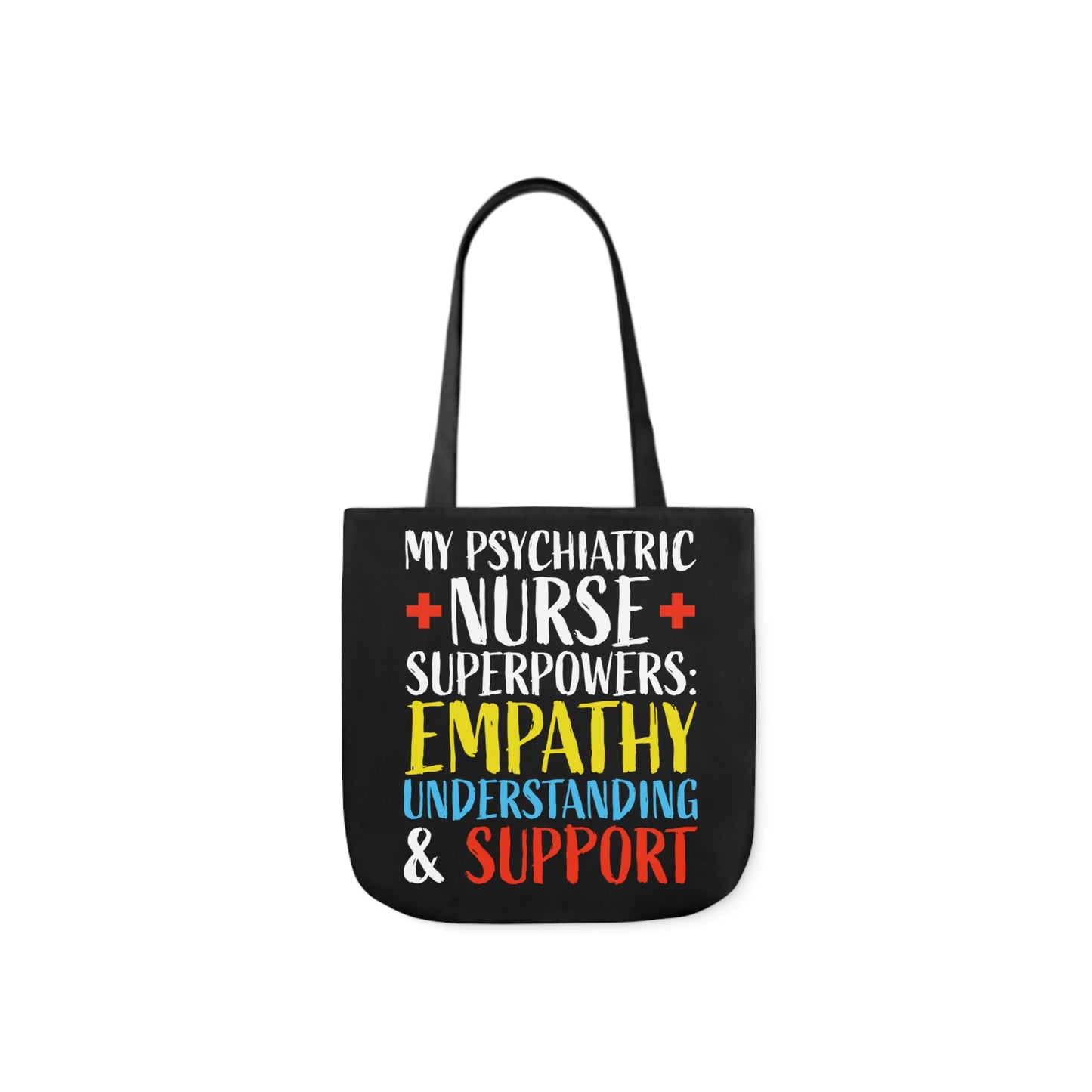 Nurse Psychiatry: Canvas Tote Bag, 5-Color Straps