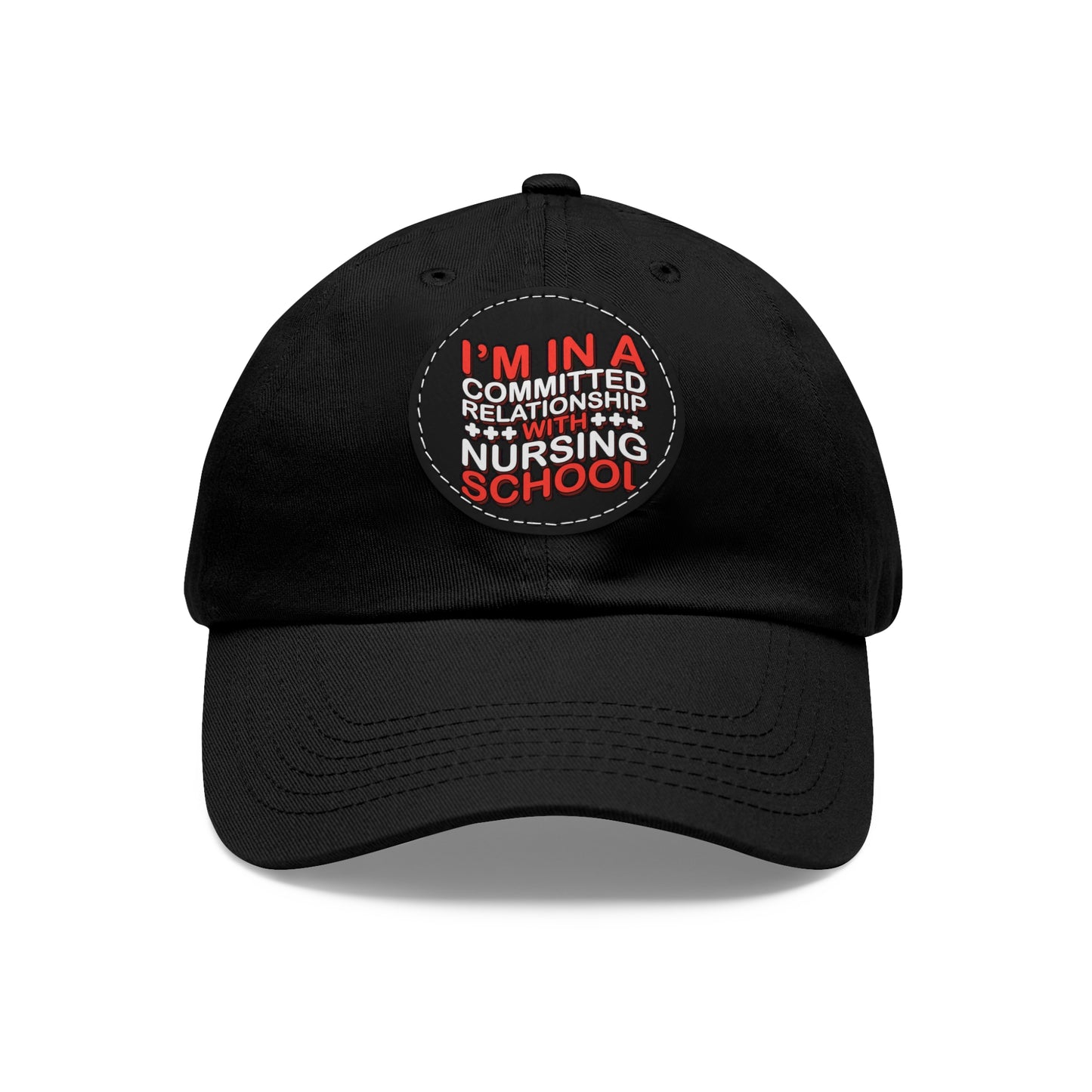 Future Nurse:  Hat with Leather Patch (Round)