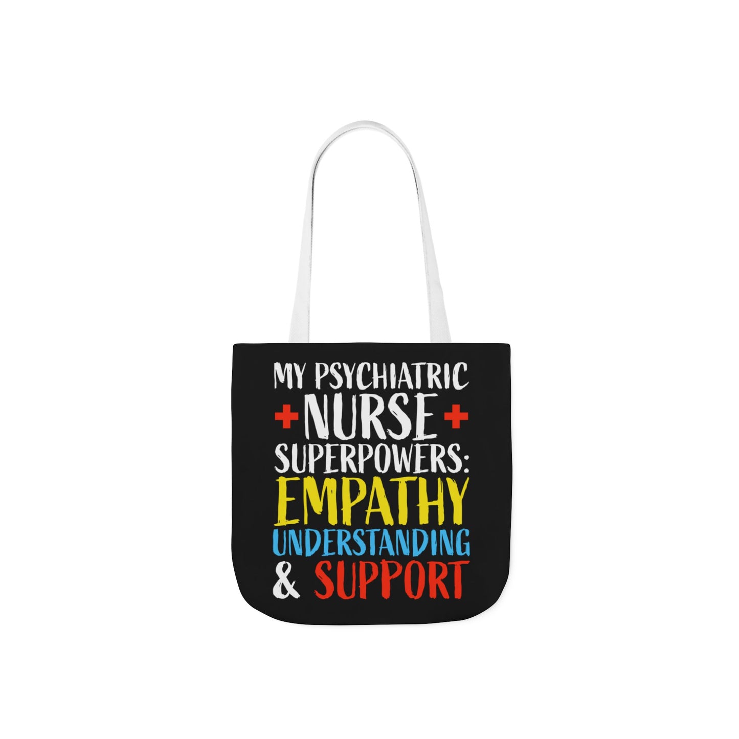 Nurse Psychiatry: Canvas Tote Bag, 5-Color Straps