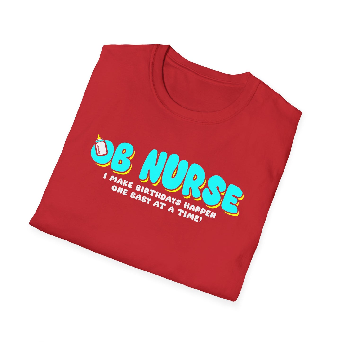 OB Nurse Unisex Softstyle T-Shirt