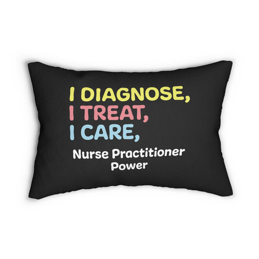 Nurse Practitioner:Spun Polyester Lumbar Pillow