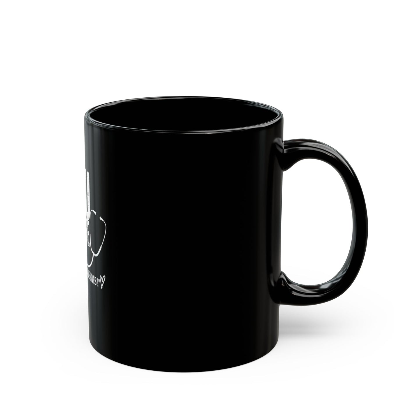 NICU Nurse Black Mug (11oz)