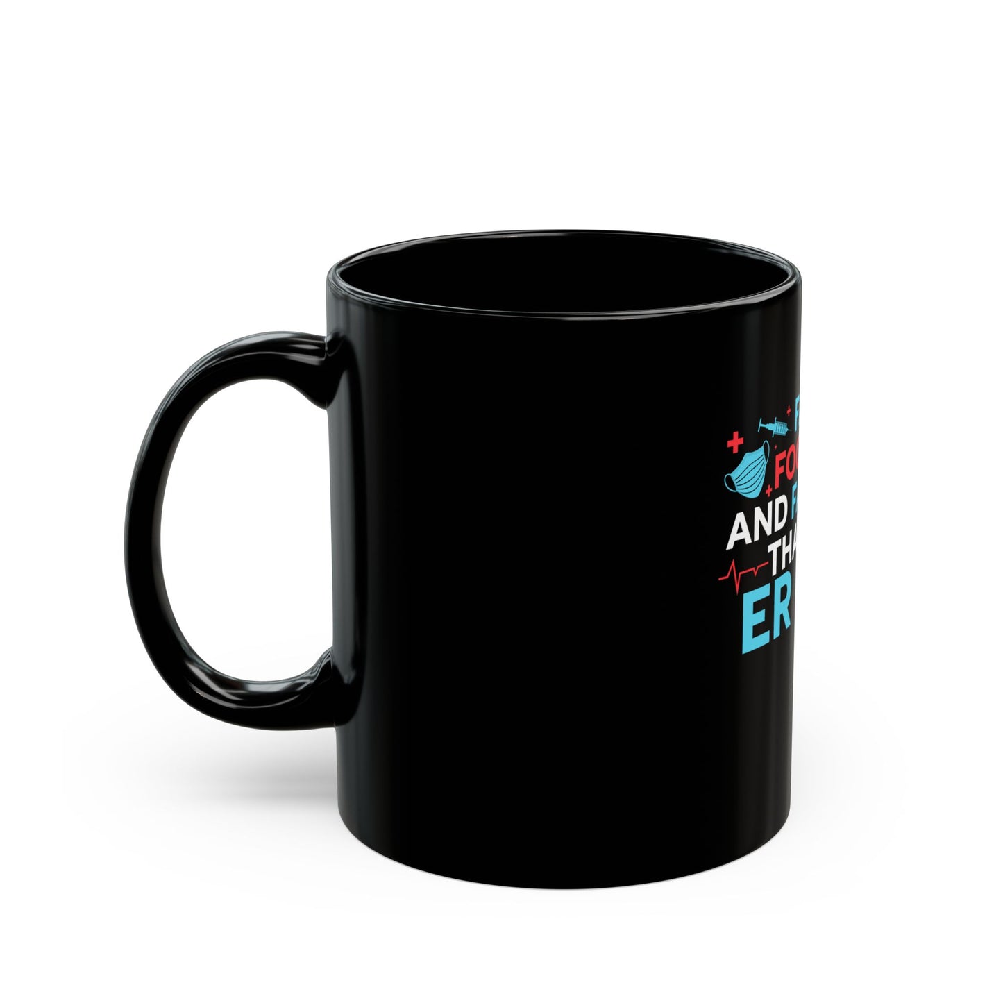 ER Nurse Black Mug (11oz, 15oz)