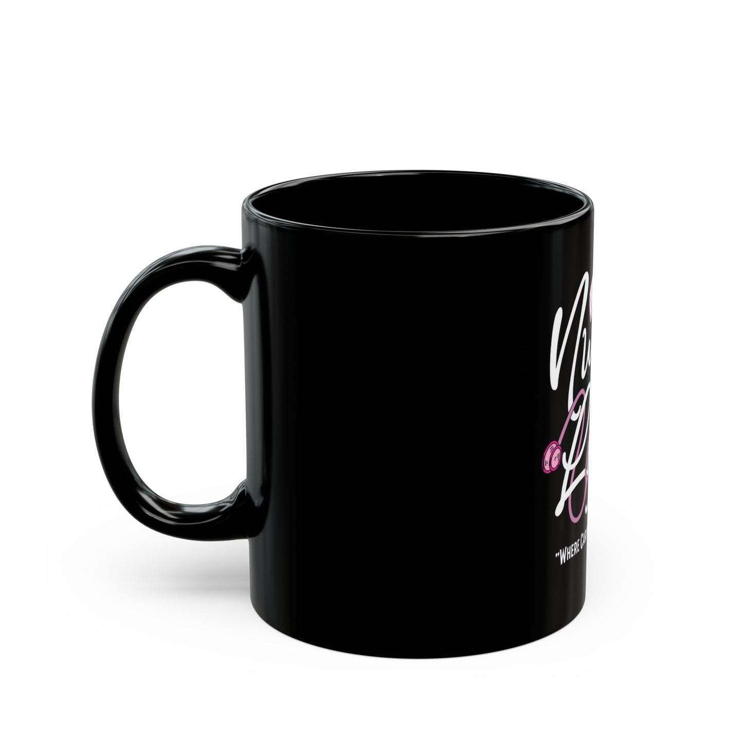 Nurse Life Black Mug (11oz, )