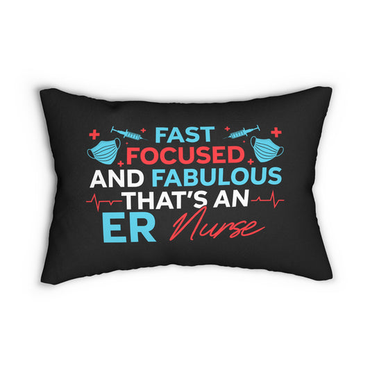 ER Nurse Spun Polyester Lumbar Pillow