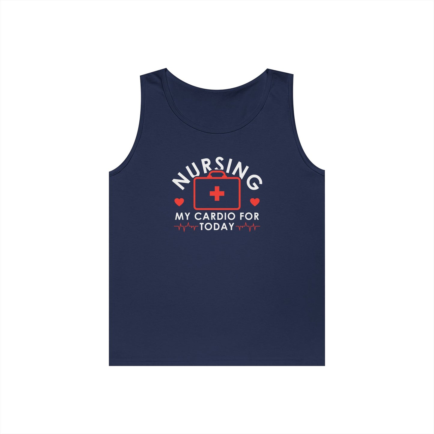 Nurse Cardio: Unisex Heavy Cotton Tank Top