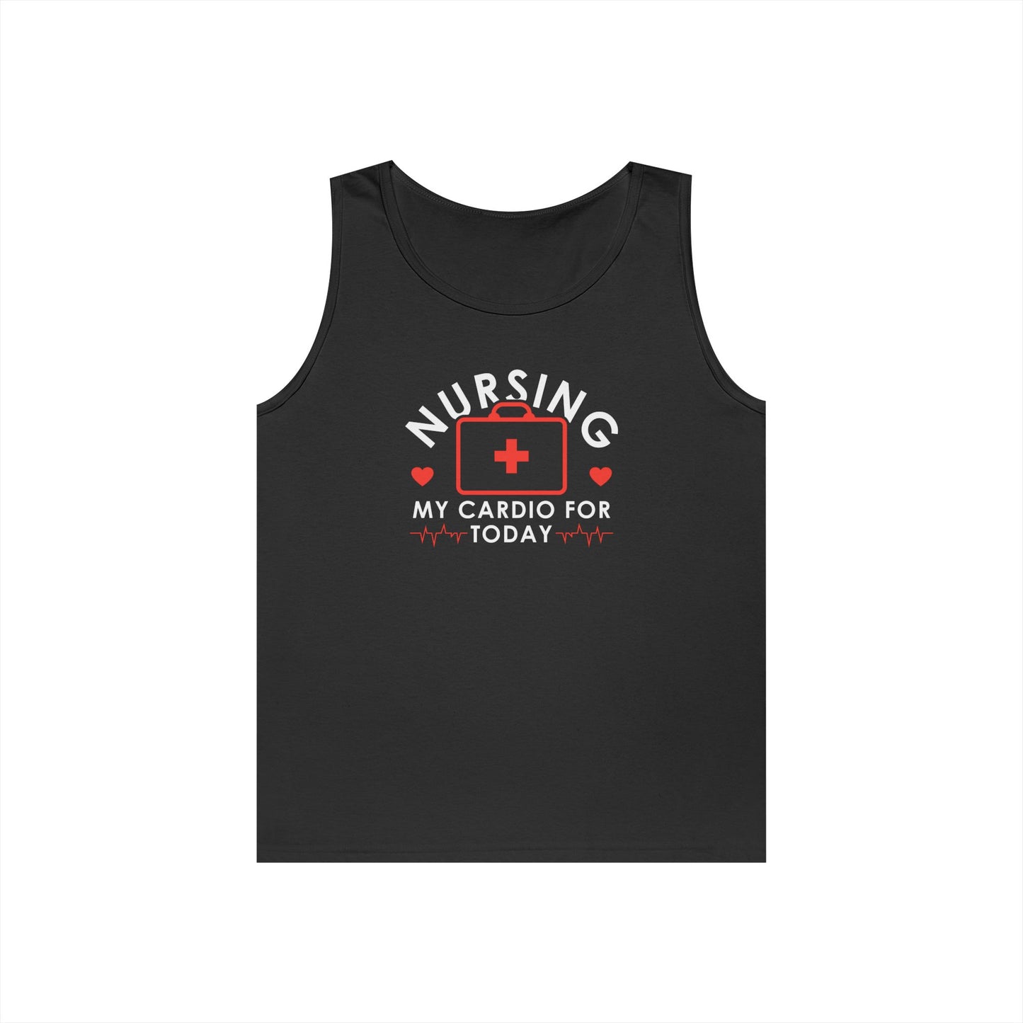 Nurse Cardio: Unisex Heavy Cotton Tank Top