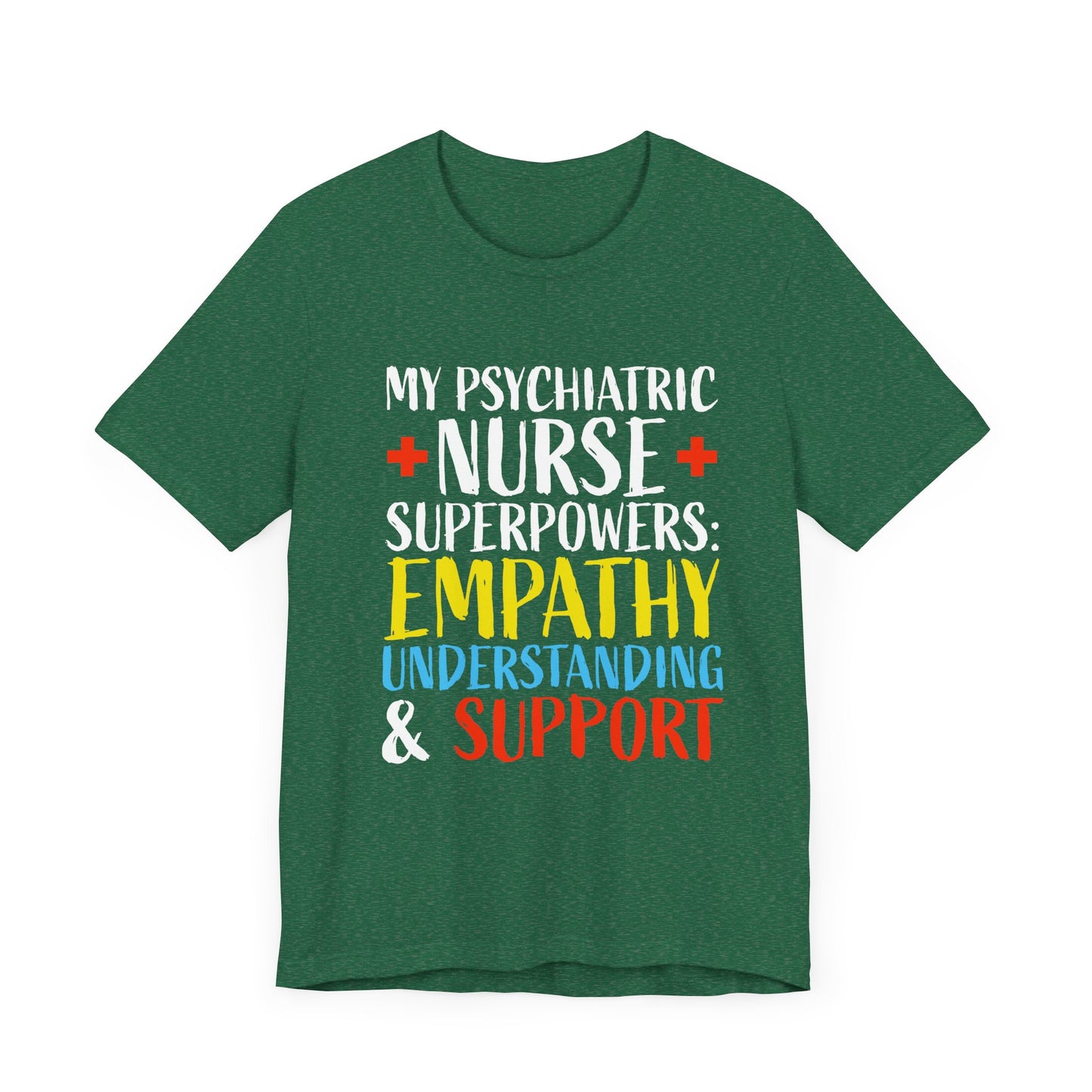 Nurse: Psychiatry:Unisex Jersey Short Sleeve Tee