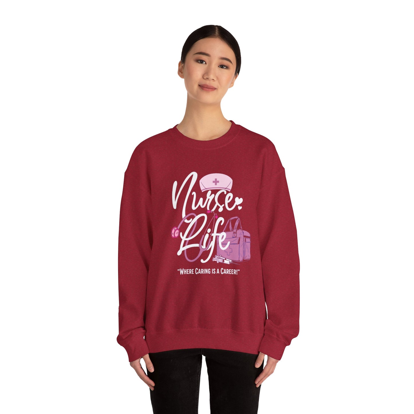 Nurse Life Unisex Heavy Blend™ Crewneck Sweatshirt