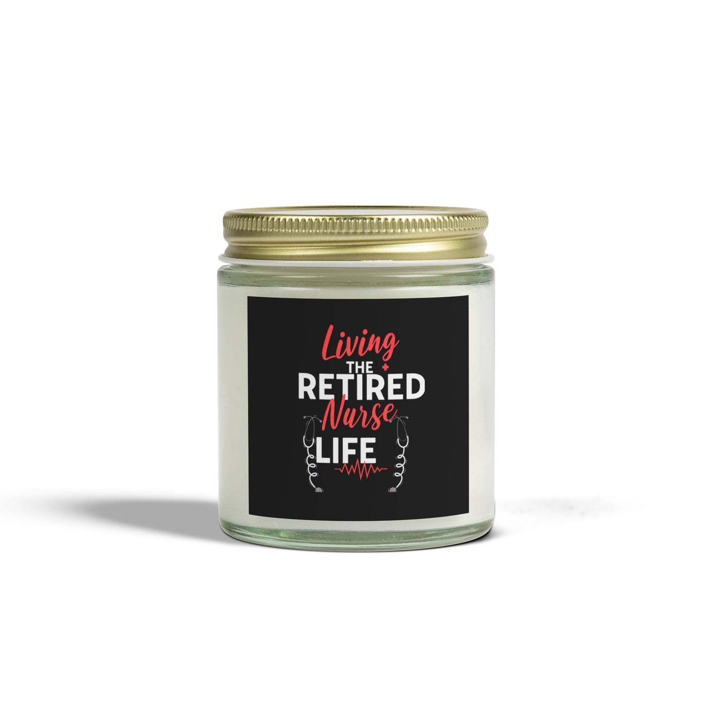 Retired Nurse Life Scented Candles, Coconut Apricot Wax (4oz, )