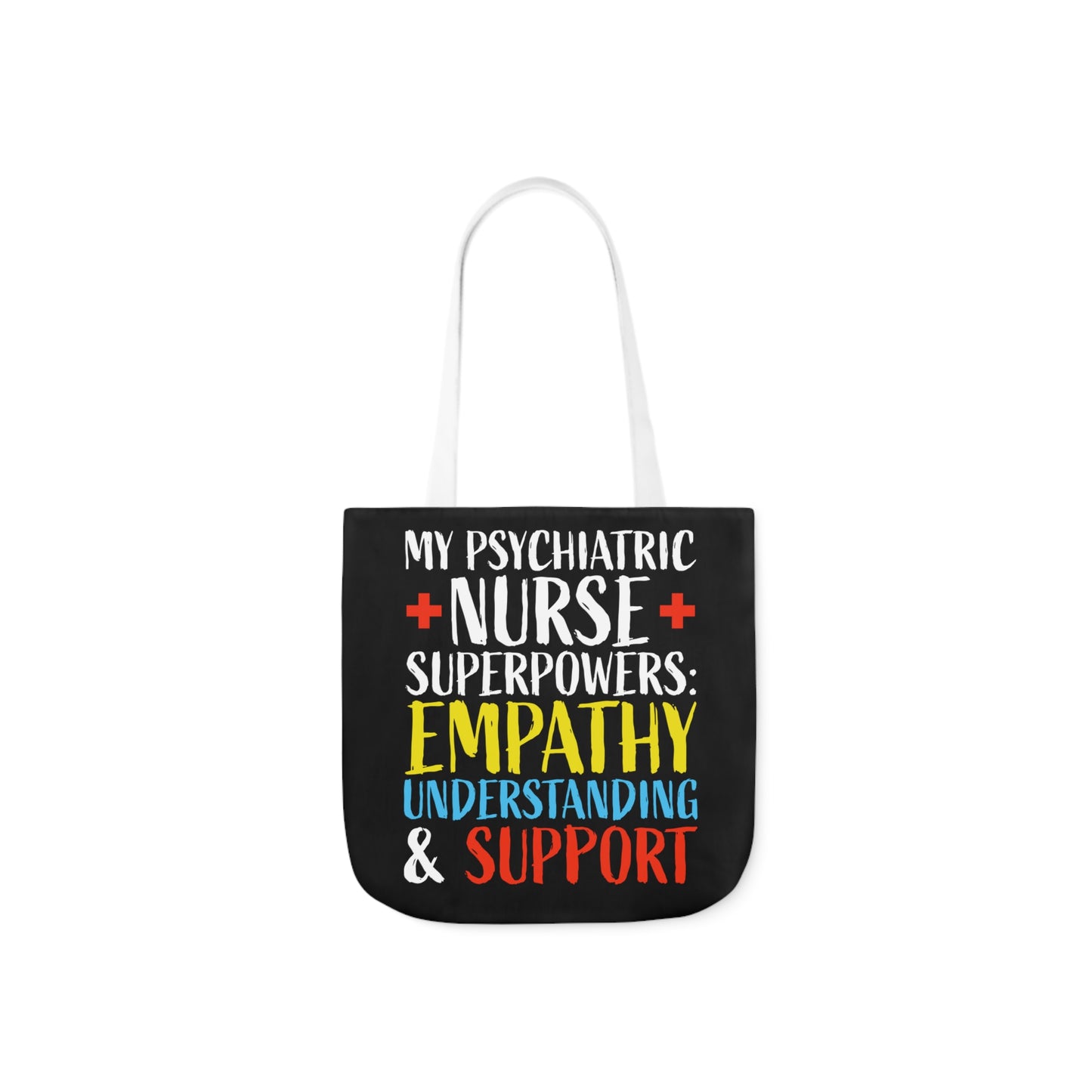 Nurse Psychiatry: Canvas Tote Bag, 5-Color Straps