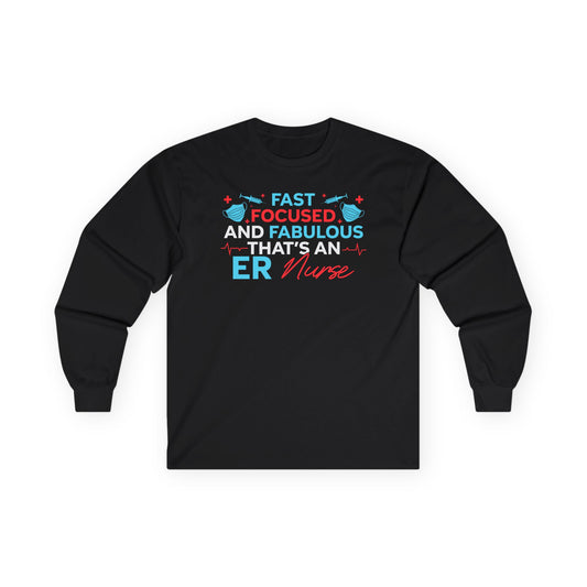 ER Nurse Unisex Ultra Cotton Long Sleeve Tee