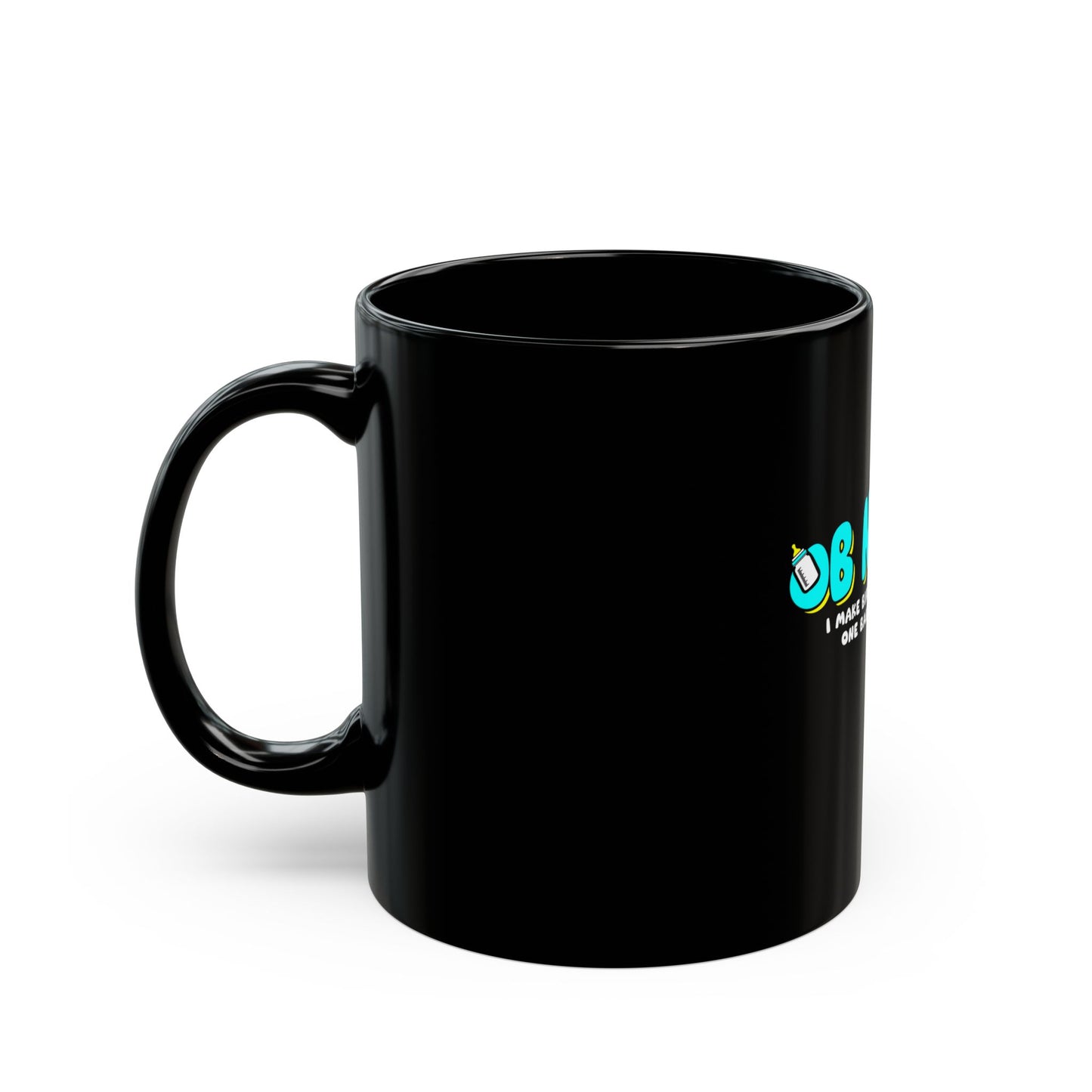 OB Nurse Black Mug (11oz, 15oz)