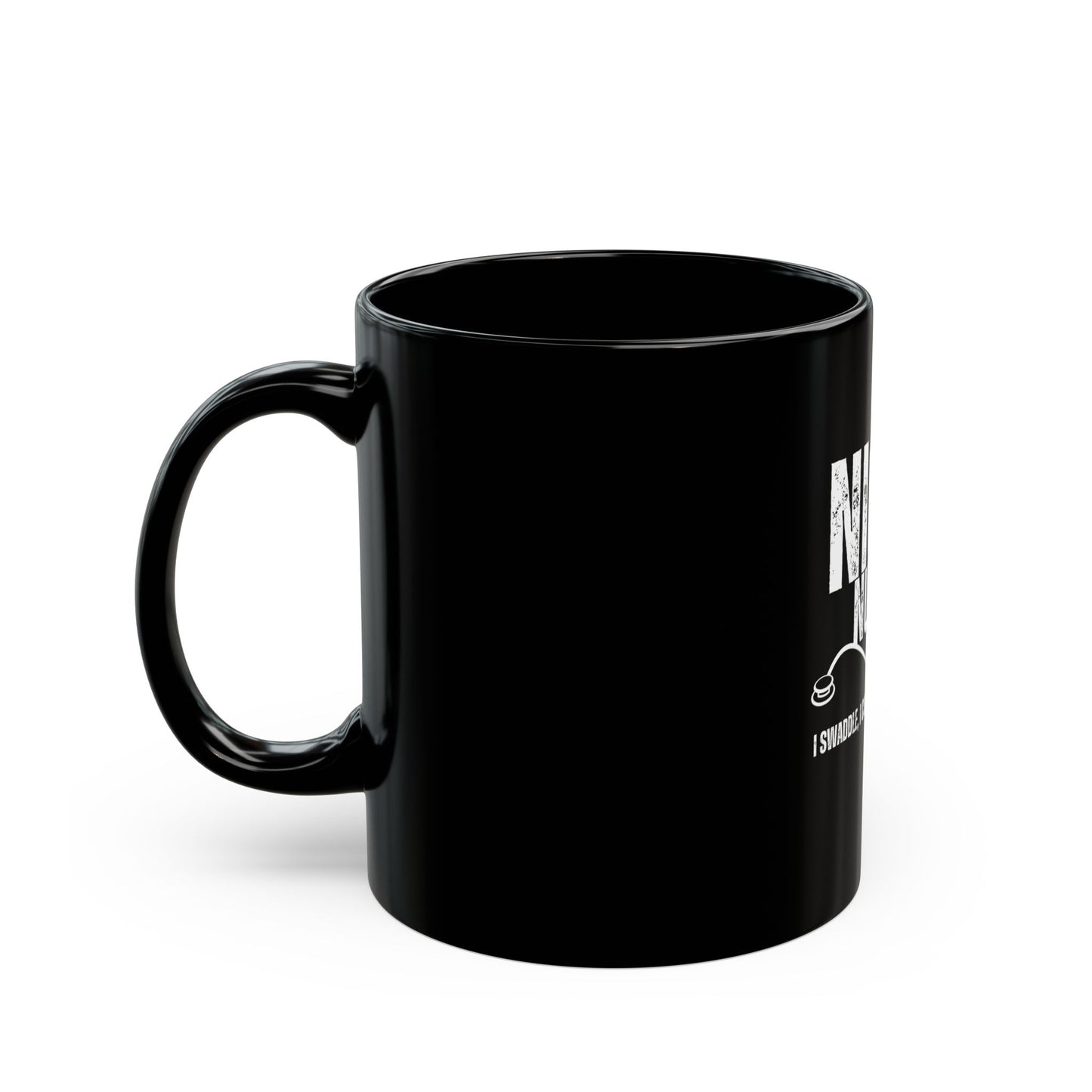 NICU Nurse Black Mug (11oz)