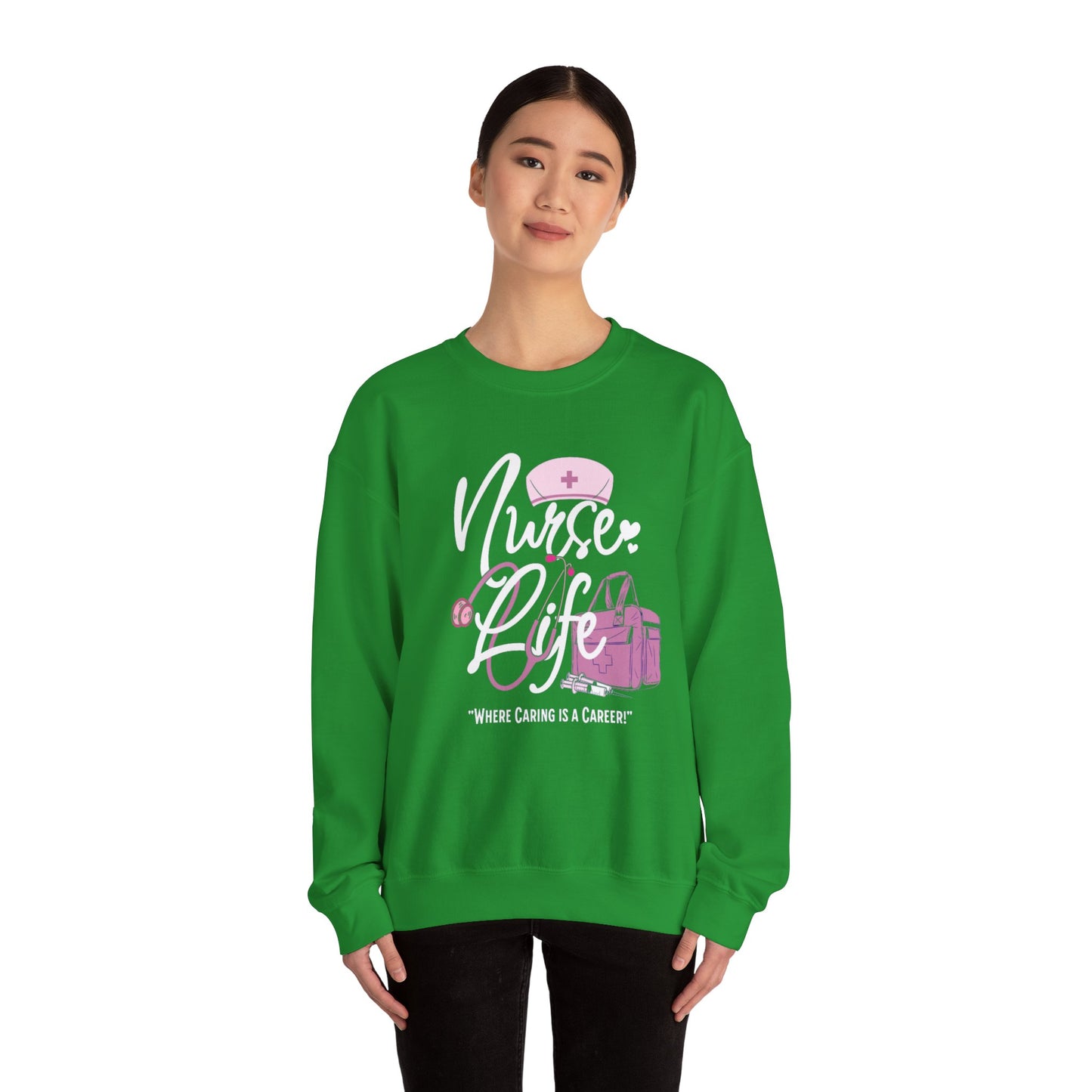 Nurse Life Unisex Heavy Blend™ Crewneck Sweatshirt